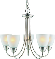 Boston Harbor Dimmable Chandelier, (5) 60/13 W Medium A19/Cfl Lamp, Chain