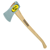 Vulcan Pro Single Bit Michigan Axe, 3.5 Lb, 36 In Oal, Hickory Wood Curved