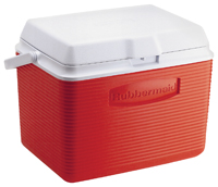 Rubbermaid FG2A1304MODRD Cooler, 24 qt Cooler, Plastic, Modern Red