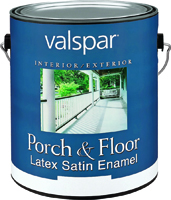 Valspar 1534 Multi-Purpose Latex Porch and Floor Paint, Dark Gray, Satin, 1
