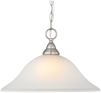 Boston Harbor Dimmable Pendant Light, (1) 100/23 W, Medium Lamp, 9-5/8 In H