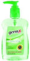 Germ-X 08738 Hand Sanitizer Green, 8 oz Bottle