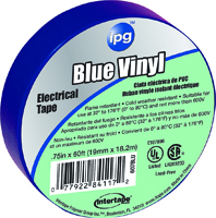 IPG 85831 Electrical Tape, 60 ft L, Blue