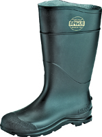 Servus 18822-6 Non-Insulated Knee Boot, #6, Plain Toe, Pull On Closure, PVC,