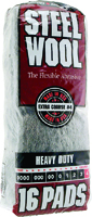 Homax 106607-06 Steel Wool Pad, #4-Grit, Extra Coarse, Metal