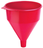 LubriMatic 75-072 Funnel, 6 qt Capacity, Plastic, Red
