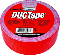 IPG 20C-R2 Utility-Grade Duct Tape, 60 yd L, 1.88 in W, Rubber Adhesive, Red