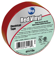 IPG 85832 Electrical Tape, 60 ft L, PVC Backing, Red