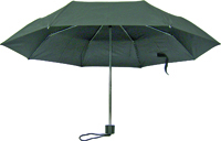 Diamondback Mini Rain Umbrella, 19-1/2 In Dia, Nylon, Black