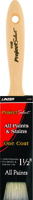 Linzer WC 1140-1.5 Paint Brush, 2-1/2 in L Bristle, Varnish Handle, Brass