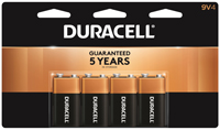 Duracell 41333935645 Alkaline Battery, 9 V, Manganese Dioxide