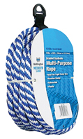 Wellington 44165 Derby Rope, 183 lb Working Load Limit, 50 ft L, 3/8 in Dia,