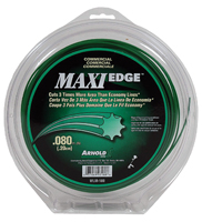 ARNOLD Maxi Edge WLM-180 Trimmer Line, 0.08 in Dia, Polymer, Green