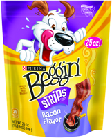 Purina 3810011049 Dog Treats, Bacon 25 oz Pouch
