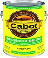 Cabot 1406 Deck and Siding Stain, Neutral Base, 1 gal