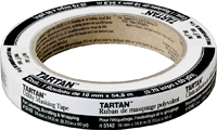 3M Tartan 5142.15 General-Purpose Masking Tape, 60 yd L, 1-1/2 in W, Rubber