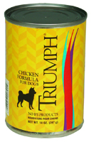 Triumph 6600391 Natural, Premium Dog Food, Chicken, 14 oz Can