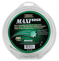 ARNOLD Maxi Edge WLM-H80 Trimmer Line, 0.08 in Dia, Polymer, Green