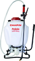 CHAPIN Pro Series 61800 Backpack Sprayer, 4 gal Tank, 48 in L Hose, Poly
