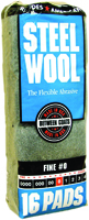 Homax 106603-06 Steel Wool Pad, #0-Grit, Fine, Metal