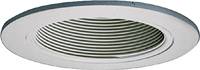 Halo Coilex 993W Baffle-Trim Ring, Aluminum, White