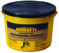 Quikrete 1245-11 Anchoring Cement, Brown/Gray, 10 lb Pail