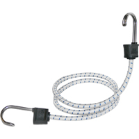 KEEPER Twin Anchor 06274 Bungee Cord, Hook End, 24 in L, Rubber