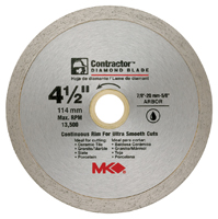 MK 167028 Circular Saw Blade, 4-1/2 in Dia, Diamond Cutting Edge, 7/8-20 to