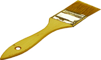 WOOSTER F5117-2-1/2 Paint Brush, 1-11/16 in L Bristle, Plain-Grip Handle,