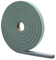 M-D 02279 Foam Tape, 17 ft L, 1/4 in Thick, PVC, Gray