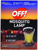 SC Johnson 76087 Mosquito Repellent Lamp, Liquid, 100 sq-ft