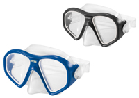 INTEX 55974E Swim Mask, Polycarbonate Lens, Thermoplastic Rubber Frame,