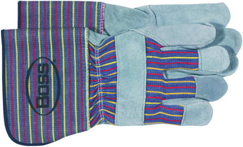 Boss 4046 Split Cowhide Unlined Leather Palm Gloves Large