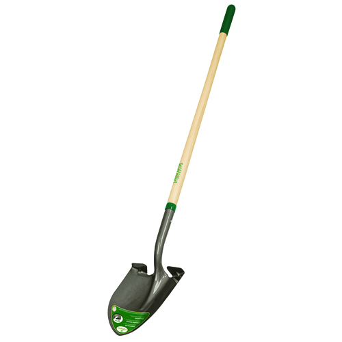 Landscapers Select Shovel, 48 In Long, Soft Cushioned Grip Handle, Lacquered