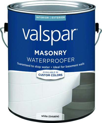 VALSPAR 82085 Series 82085C Masonry Waterproofer, Liquid, White, 1 gal Pail