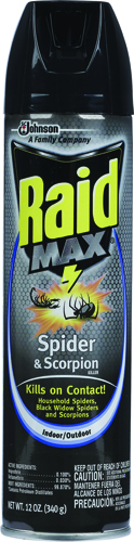 RAID MAX 71889 Spider and Scorpion Killer, 12 oz Aerosol Can