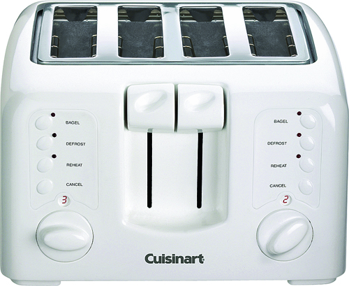 Cuisinart CPT-142 Electric Toaster, 120 V, 850 W, Plastic, White