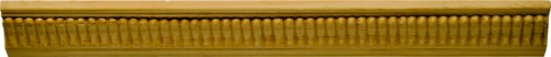 Waddell MLD358 Arcadian Emboss Molding, 96 in L, 1-1/4 in W, Pine