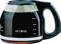 Sunbeam PLD12-RB Coffee Decanter, 12 Cup Capacity, Glass, Black