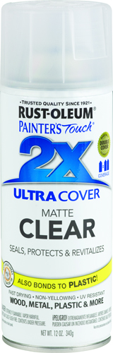 RUST-OLEUM PAINTER'S Touch 249087 All-Purpose Clear Spray Paint, Matte,