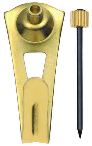 OOK 50024 Picture Hanger, 30 lb Weight Capacity, Steel, Brass