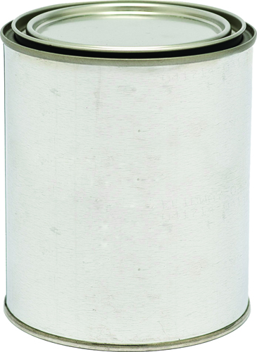 VALSPAR 27318 Empty Paint Can, 1 qt Capacity, Metal, Silver