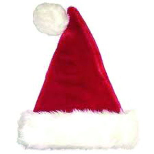 Santas Forest Santa Hats, Extra Plush, 17 Inch