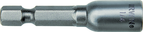 IRWIN 3547121C Nutsetter, 1/4 in Drive, Lobular Drive, 1/4 in L Shank, Hex