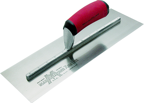 Marshalltown DuraSoft 12SD Drywall Trowel, Ground, Tempered Blade, Curved