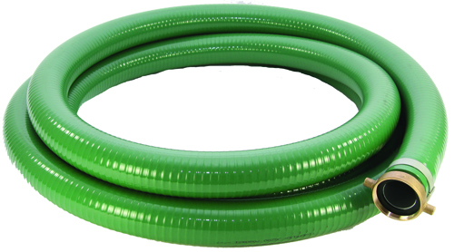 ABBOTT RUBBER 1240-3000-20 Suction Hose, 3 in ID, Male Thread x Female, PVC,