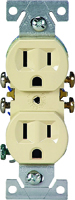 Eaton Wiring Devices 270V Duplex Receptacle, 15 A, 2-Pole, 5-15R, Ivory