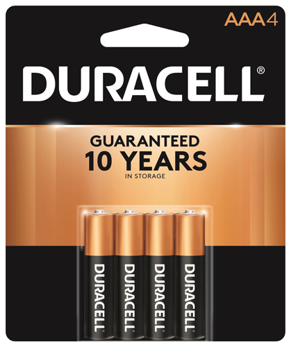 DURACELL BATTERY COPPERTOP AAA 4