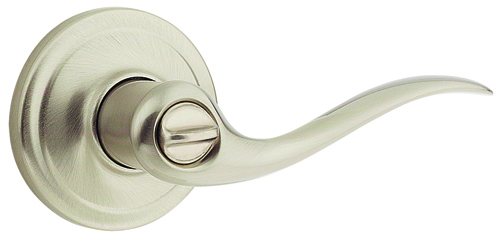 Kwikset Signature Series 730TNL15CP Privacy Lever, 2 Grade, Satin Nickel