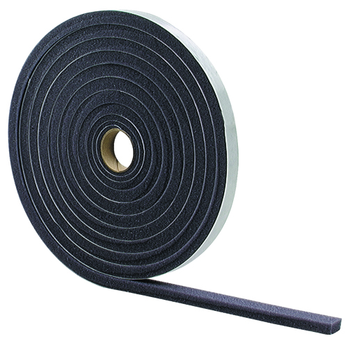 M-D 02113 Foam Tape, 17 ft L, 1/2 in Thick, Gray